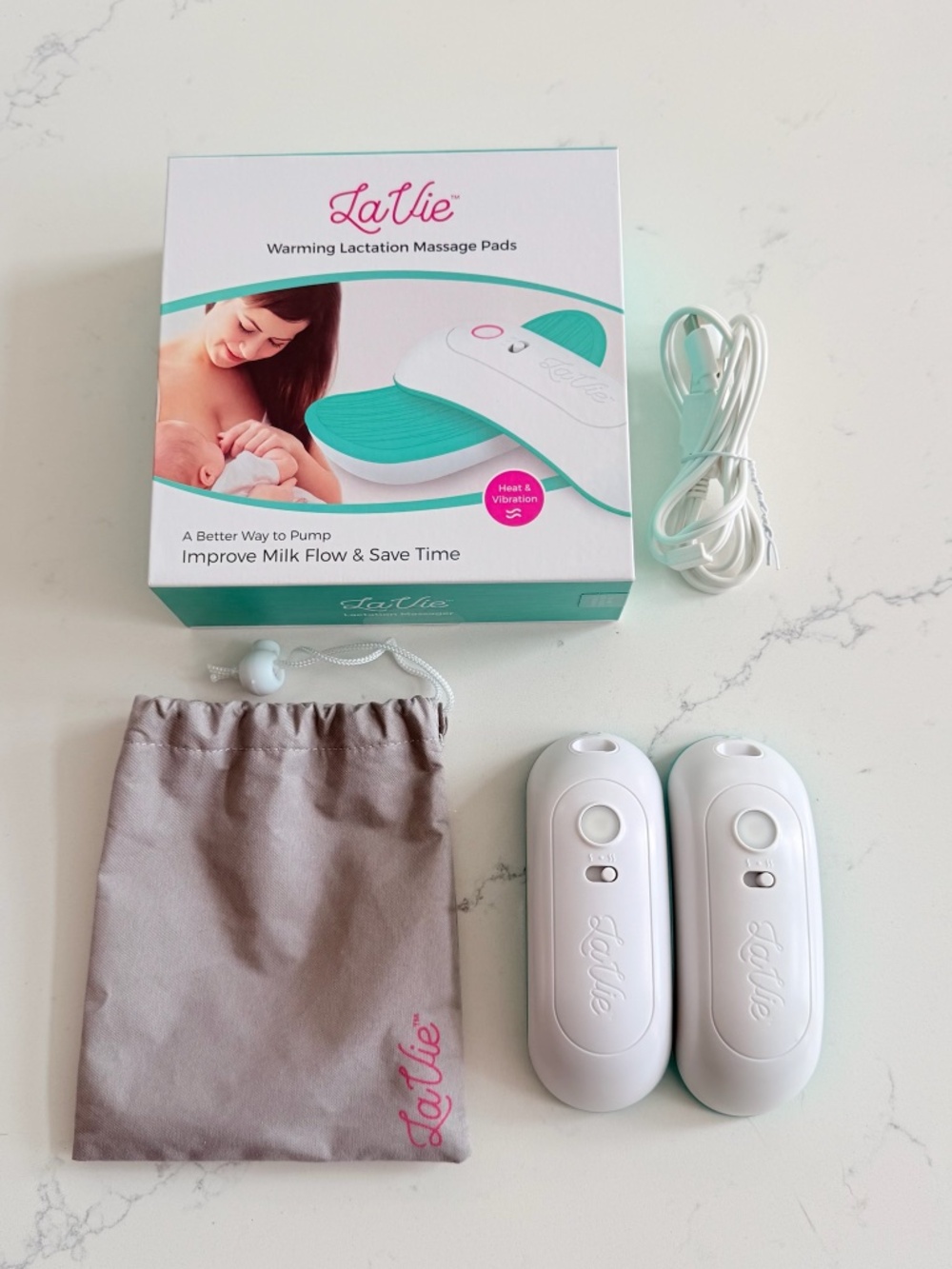 LaVie Warming Lactation Massager, Heat and Vibration